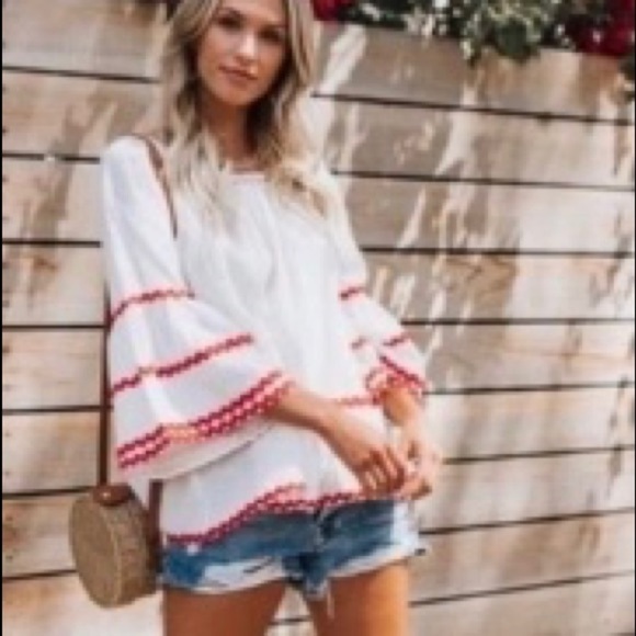 vici • boho bell sleeve top by see and be seen - Picture 1 of 11
